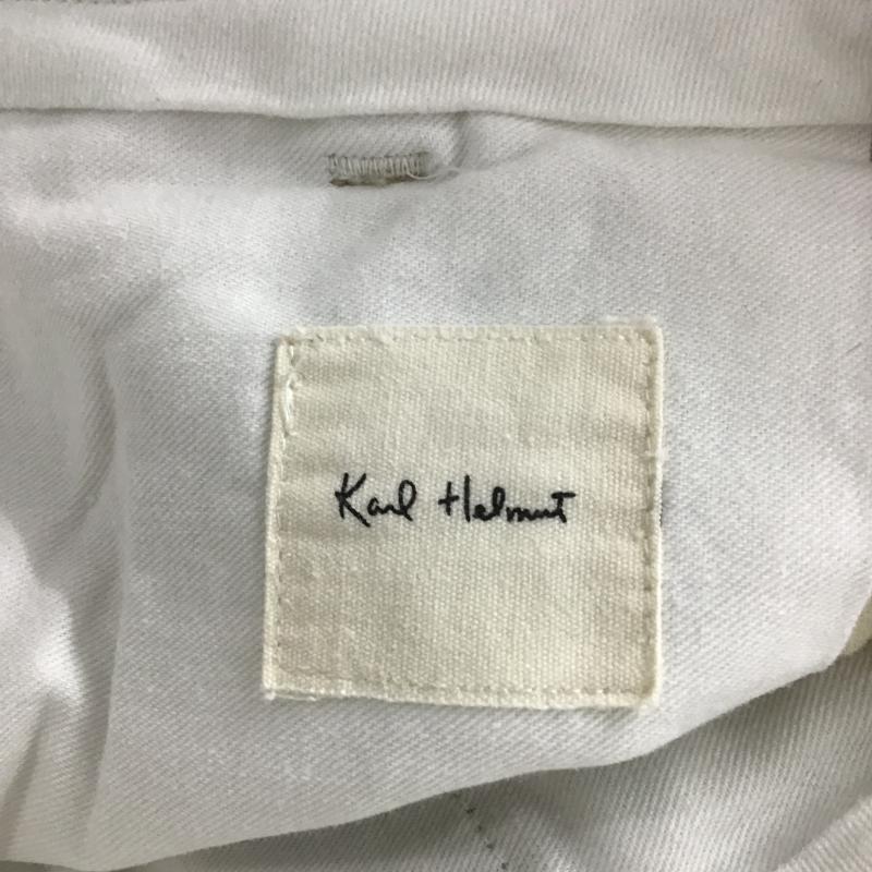 カールヘルム KARLHELMUT パンツ ショートパンツ ショートパンツ ハーフパンツ カジュアルパンツ XL ロゴ、文字 ベージュ / ベージュ / beige メンズ USED 古着 中古 10161299