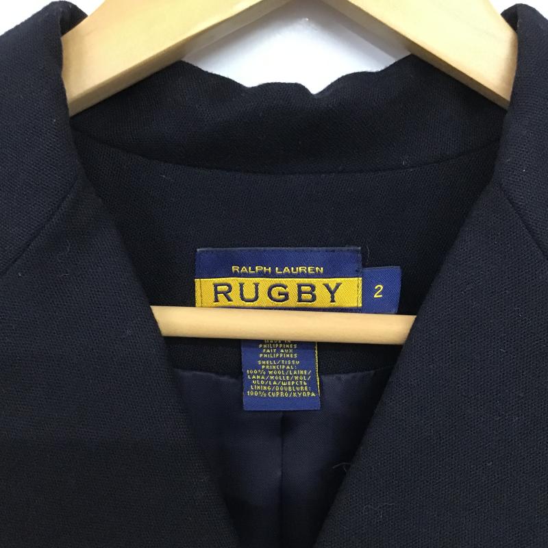 ラルフローレンラグビー RALPHLAURENRUGBY ジャケット、上着 ジャケット、ブレザー テーラードジャケット カジュアルジャケット 2 ロゴ、文字 紺 / ネイビー / navy メンズ USED 古着 中古 10161302