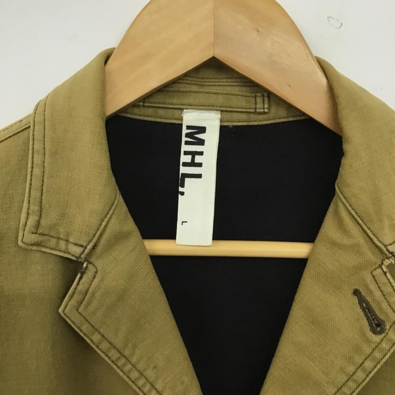 エムエイチエル MHL. ジャケット、上着 ジャケット、ブレザー カジュアルジャケット アウター カラージャケット L 無地 カーキ / カーキ / khaki メンズ USED 古着 中古 10161308
