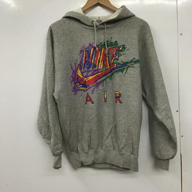 ナイキ NIKE パーカー 長袖 長袖パーカー プルオーバーパーカー スウェット M ロゴ、文字 灰 / グレー / gray メンズ USED 古着 中古 10161309