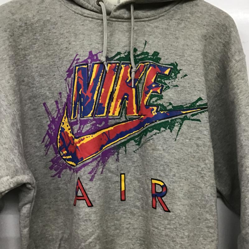 ナイキ NIKE パーカー 長袖 長袖パーカー プルオーバーパーカー スウェット M ロゴ、文字 灰 / グレー / gray メンズ USED 古着 中古 10161309