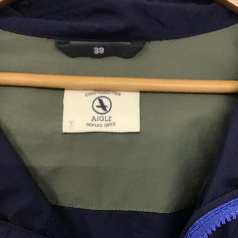 エーグル AIGLE ジャケット、上着 ジャンパー、ブルゾン ジップアップジャケット アウター ジップアップパーカー 38 無地 紺 / ネイビー / navy メンズ USED 古着 中古 10161310