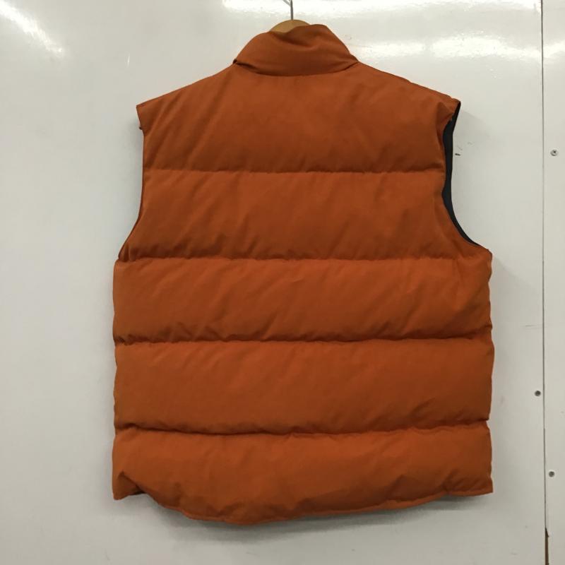 ウッズ Woods ベスト ベスト ジップアップダウンジャケット ノースリーブジャケット アウター M 無地 橙 / オレンジ / orange メンズ USED 古着 中古 10161311
