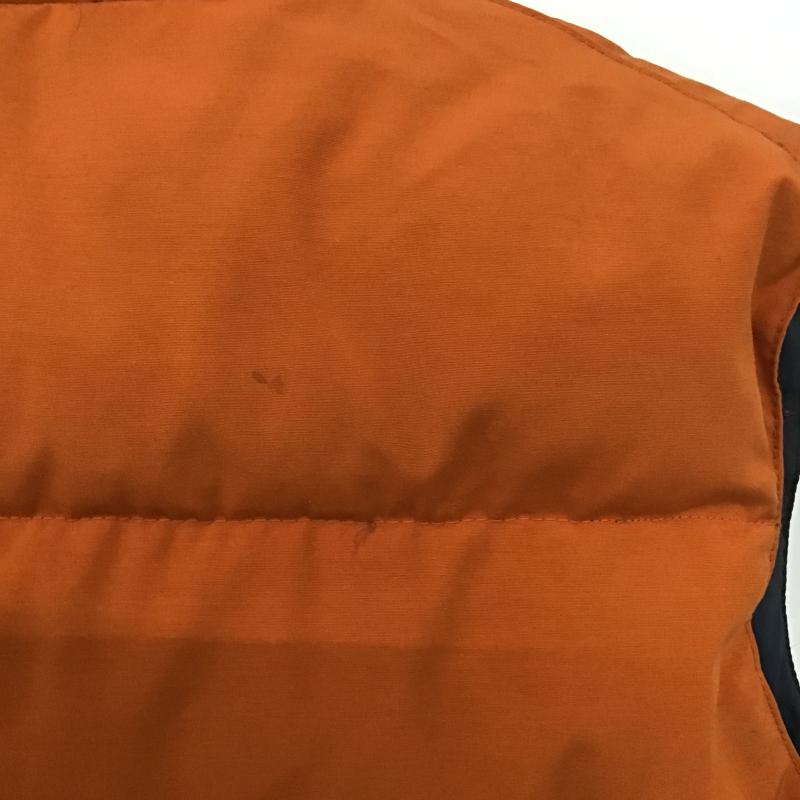 ウッズ Woods ベスト ベスト ジップアップダウンジャケット ノースリーブジャケット アウター M 無地 橙 / オレンジ / orange メンズ USED 古着 中古 10161311