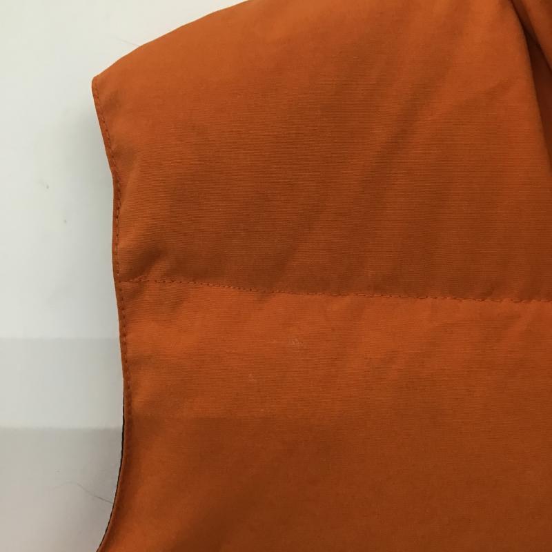 ウッズ Woods ベスト ベスト ジップアップダウンジャケット ノースリーブジャケット アウター M 無地 橙 / オレンジ / orange メンズ USED 古着 中古 10161311
