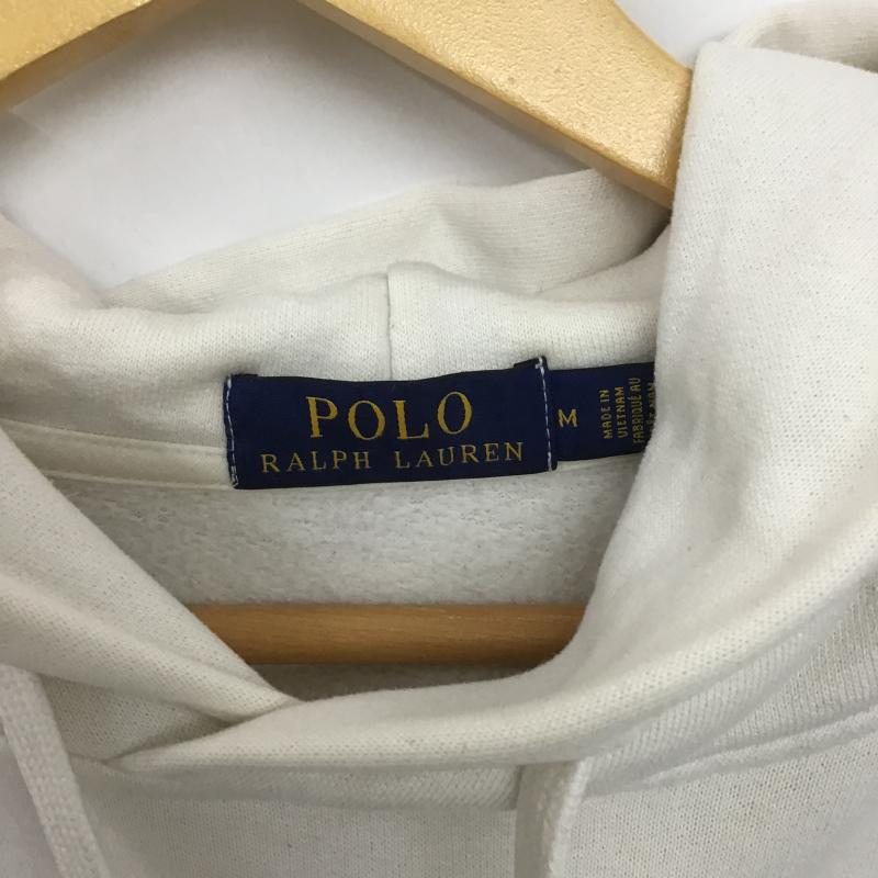 ポロラルフローレン POLO RALPH LAUREN パーカー 長袖 M ロゴ、文字 白 / ホワイト / white メンズ USED 古着 中古 10161313