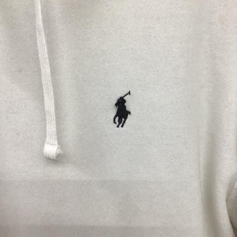 ポロラルフローレン POLO RALPH LAUREN パーカー 長袖 M ロゴ、文字 白 / ホワイト / white メンズ USED 古着 中古 10161313