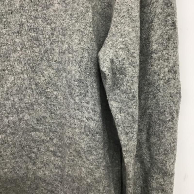 ユニクロ UNIQLO ニット、セーター 長袖 長袖ニットカットソー クルーネック セーター XL 無地 灰 / グレー / gray メンズ USED 古着 中古 10161314