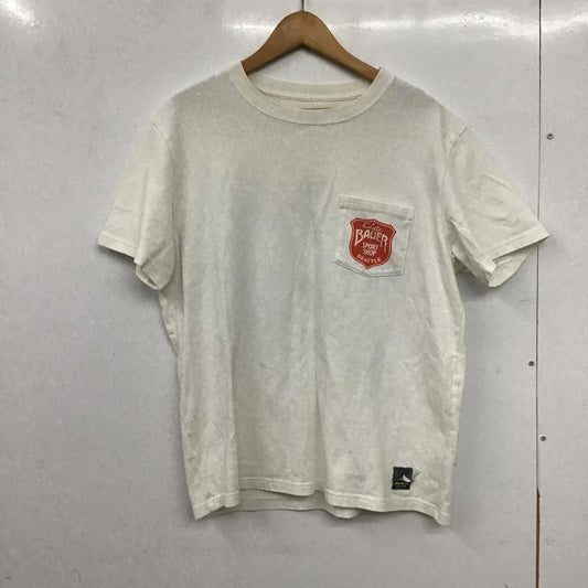 エディーバウアー Eddie Bauer Tシャツ 半袖 半袖カットソー プリントTシャツ クルーネックカットソー M プリント 白 / ホワイト / white メンズ USED 古着 中古 10161315