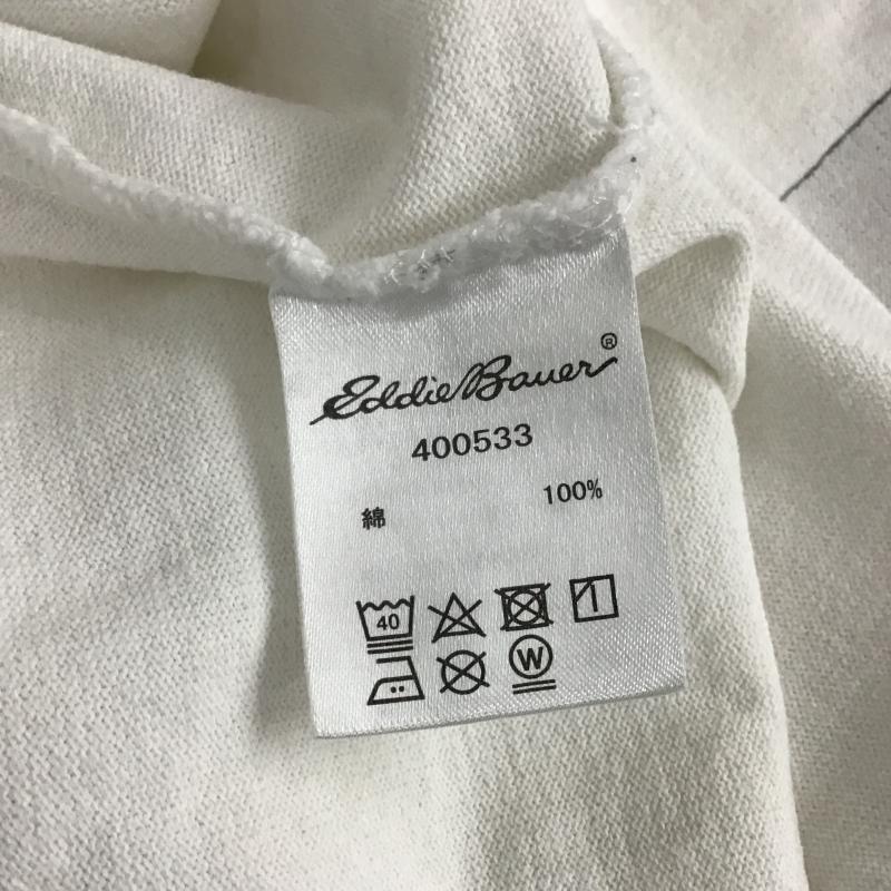 エディーバウアー Eddie Bauer Tシャツ 半袖 半袖カットソー プリントTシャツ クルーネックカットソー M プリント 白 / ホワイト / white メンズ USED 古着 中古 10161315