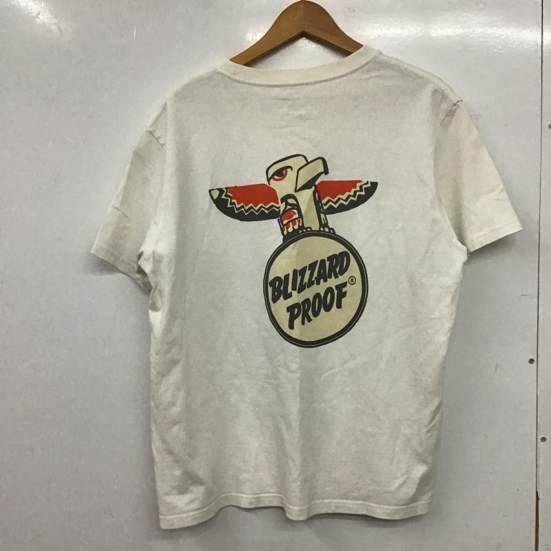 エディーバウアー Eddie Bauer Tシャツ 半袖 半袖カットソー プリントTシャツ クルーネックカットソー M プリント 白 / ホワイト / white メンズ USED 古着 中古 10161315