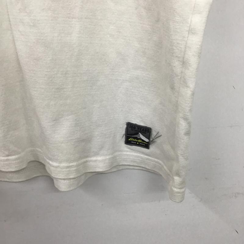 エディーバウアー Eddie Bauer Tシャツ 半袖 半袖カットソー プリントTシャツ クルーネックカットソー M プリント 白 / ホワイト / white メンズ USED 古着 中古 10161315