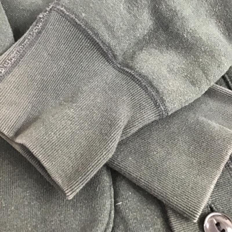バーンズ BARNS カーディガン 長袖 長袖カーディガン 前ボタン L 無地 黒 / ブラック / black メンズ USED 古着 中古 10161317