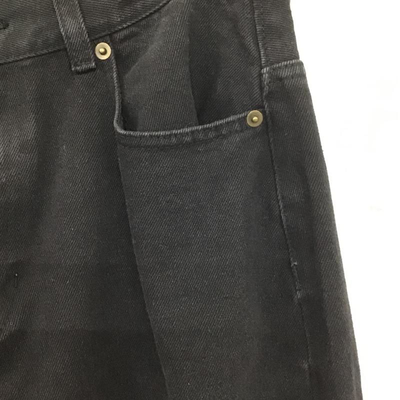 フリークスストア FREAK S STORE パンツ デニム、ジーンズ デニムパンツ ワイドパンツ カジュアルパンツ M 無地 黒 / ブラック / black メンズ USED 古着 中古 10161324