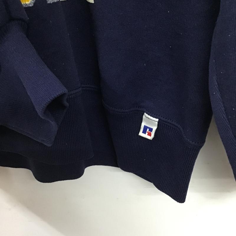 ラッセルアスレティック Russell Athletic トレーナー 長袖 L プリント 紺 / ネイビー / navy メンズ USED 古着 中古 10161328