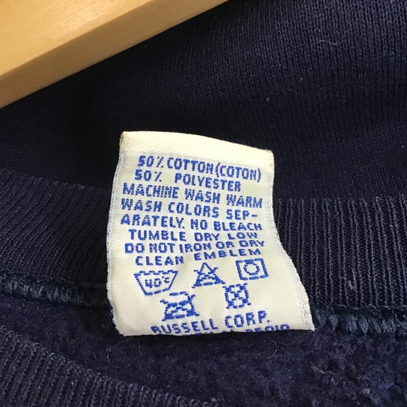 ラッセルアスレティック Russell Athletic トレーナー 長袖 L プリント 紺 / ネイビー / navy メンズ USED 古着 中古 10161328