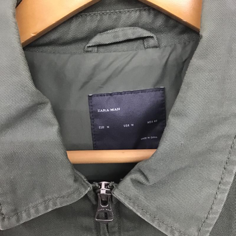ザラメン ZARA MAN ジャケット、上着 ジャンパー、ブルゾン ジップアップジャケット アウター M 刺繍 カーキ / カーキ / khaki メンズ USED 古着 中古 10161329