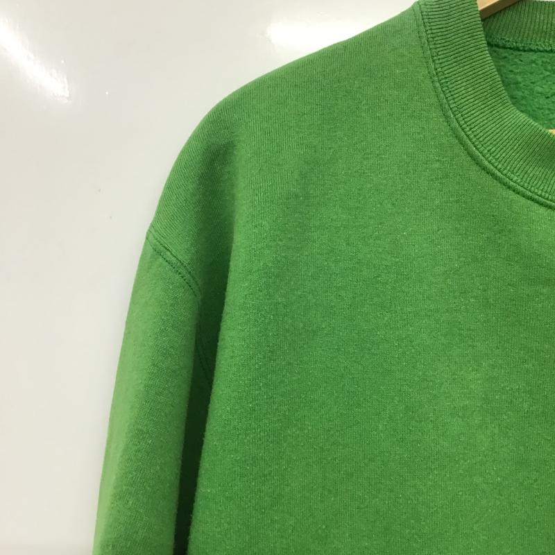ジャージーズ JERZEES トレーナー 長袖 長袖トレーナー スウェット クルーネック プルオーバー L ロゴ、文字 緑 / グリーン / green メンズ USED 古着 中古 10161330