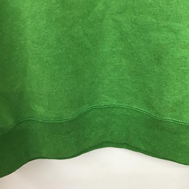 ジャージーズ JERZEES トレーナー 長袖 長袖トレーナー スウェット クルーネック プルオーバー L ロゴ、文字 緑 / グリーン / green メンズ USED 古着 中古 10161330