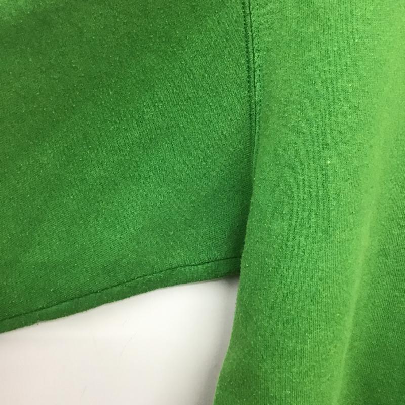 ジャージーズ JERZEES トレーナー 長袖 長袖トレーナー スウェット クルーネック プルオーバー L ロゴ、文字 緑 / グリーン / green メンズ USED 古着 中古 10161330