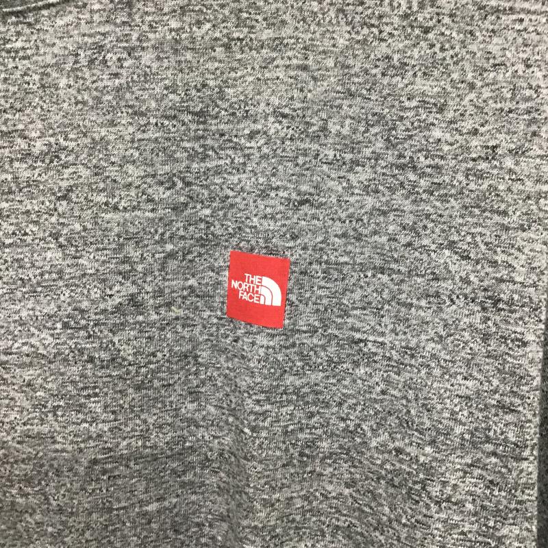 ザノースフェイス THE NORTH FACE Tシャツ 半袖 半袖カットソー プリントTシャツ クルーネックカットソー L ロゴ、文字 灰 / グレー / gray メンズ USED 古着 中古 10161331