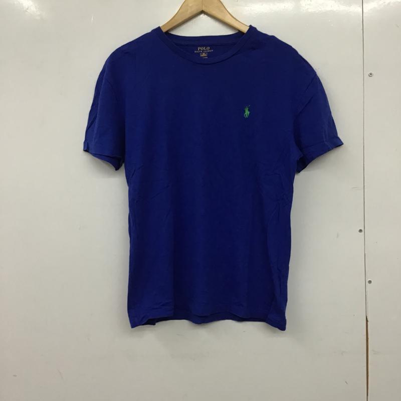 ポロラルフローレン POLO RALPH LAUREN Tシャツ 半袖 半袖カットソー プリントTシャツ クルーネックカットソー XS ロゴ、文字 青 / ブルー / blue メンズ USED 古着 中古 10161332