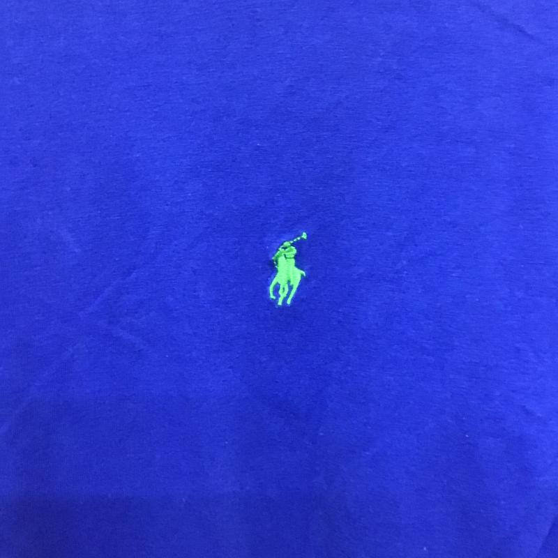 ポロラルフローレン POLO RALPH LAUREN Tシャツ 半袖 半袖カットソー プリントTシャツ クルーネックカットソー XS ロゴ、文字 青 / ブルー / blue メンズ USED 古着 中古 10161332