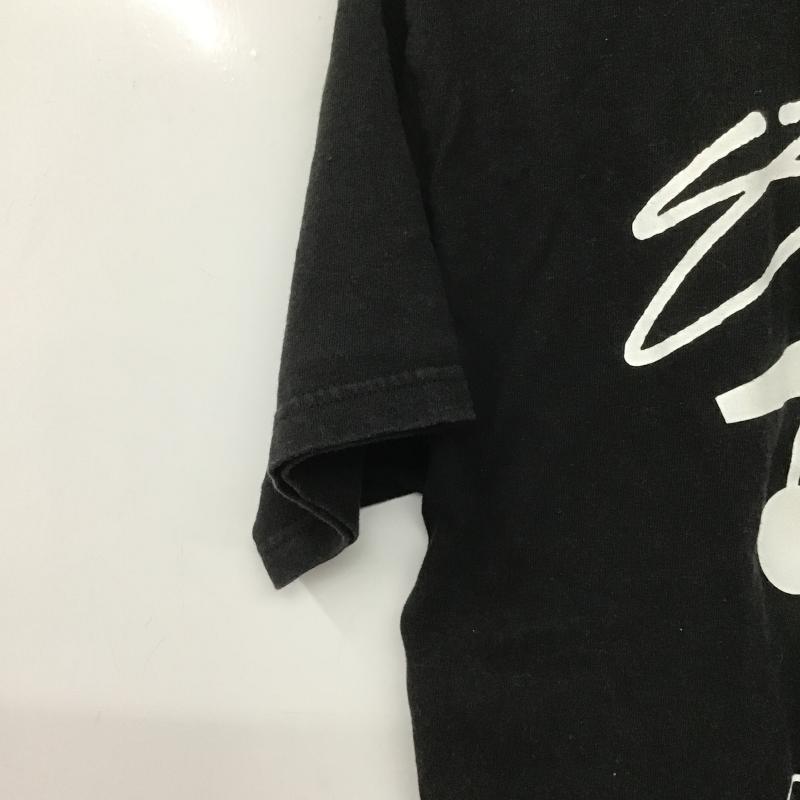 ステューシー STUSSY Tシャツ 半袖 半袖カットソー プリントTシャツ クルーネックカットソー M プリント 黒 / ブラック / black メンズ USED 古着 中古 10161333