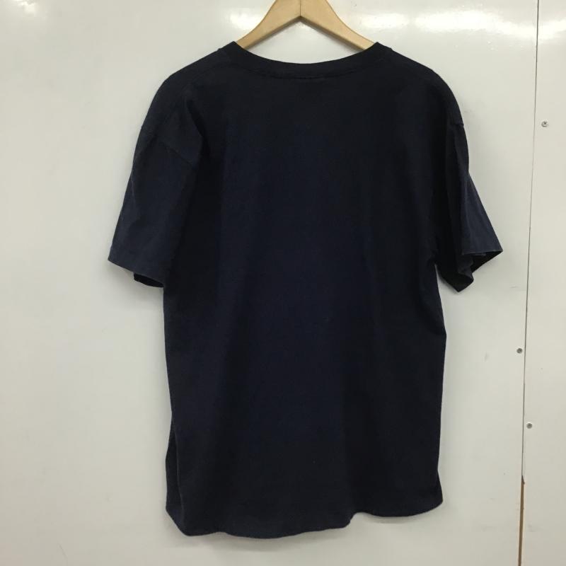 リー Lee Tシャツ 半袖 半袖カットソー プリントTシャツ クルーネックカットソー L ロゴ、文字 紺 / ネイビー / navy メンズ USED 古着 中古 10161335