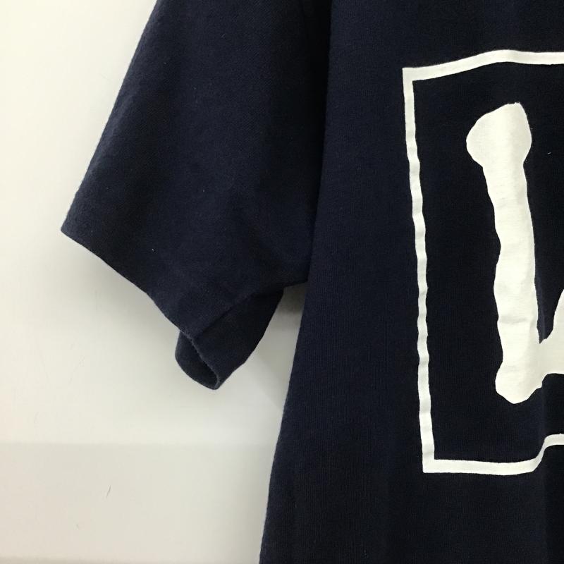 リー Lee Tシャツ 半袖 半袖カットソー プリントTシャツ クルーネックカットソー L ロゴ、文字 紺 / ネイビー / navy メンズ USED 古着 中古 10161335