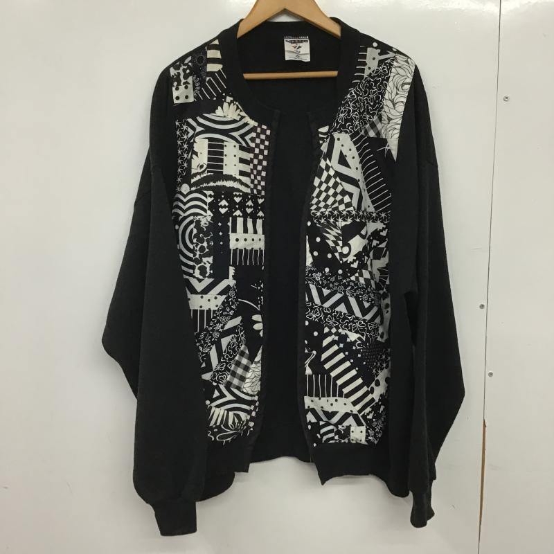 ジャージーズ JERZEES カーディガン 長袖 長袖カーディガン スウェットカーディガン  黒 / ブラック / black メンズ USED 古着 中古 10161336