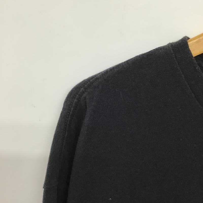 古着 USED カットソー 長袖 長袖カットソー プリントカットソー クルーネック XL プリント 黒 / ブラック / black メンズ USED 古着 中古 10161338