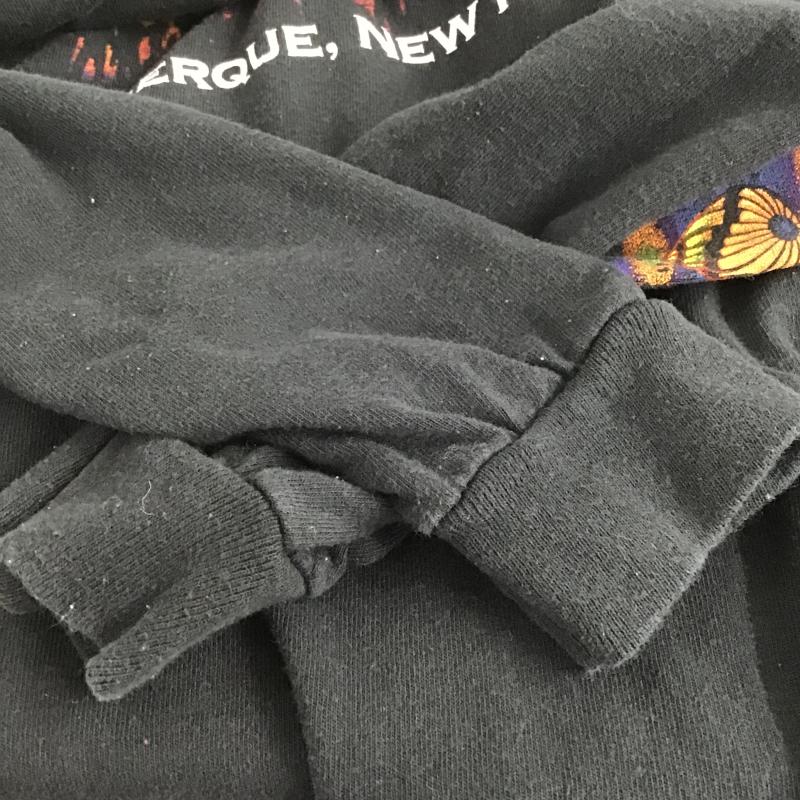 古着 USED カットソー 長袖 長袖カットソー プリントカットソー クルーネック XL プリント 黒 / ブラック / black メンズ USED 古着 中古 10161338