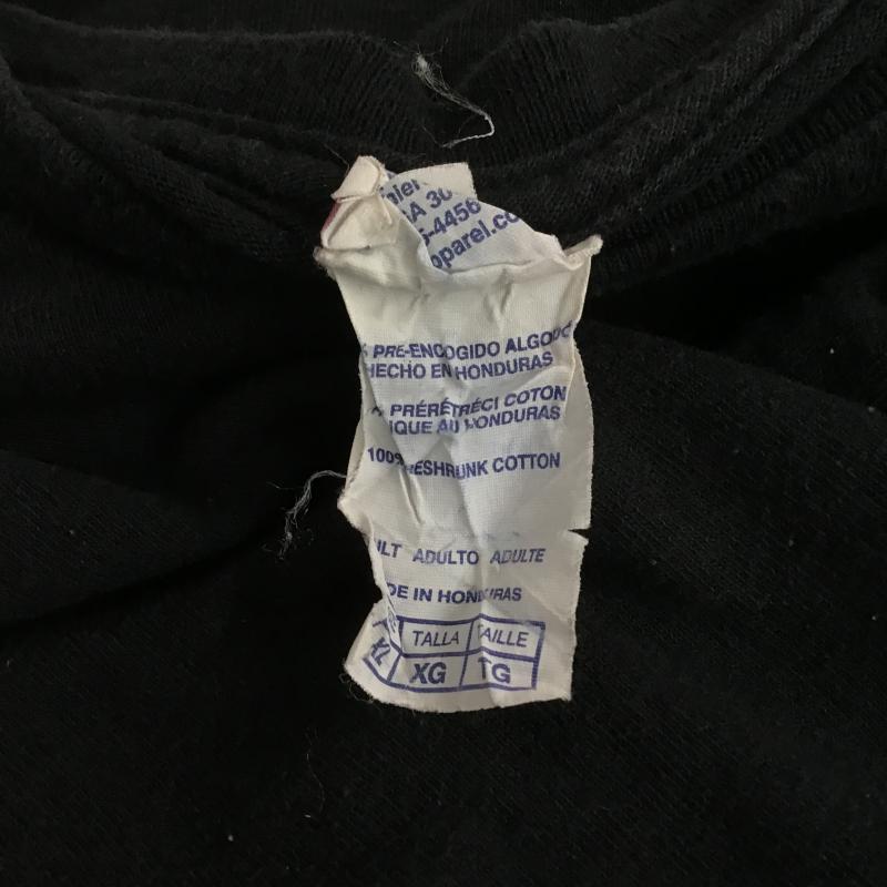 古着 USED カットソー 長袖 長袖カットソー プリントカットソー クルーネック XL プリント 黒 / ブラック / black メンズ USED 古着 中古 10161338