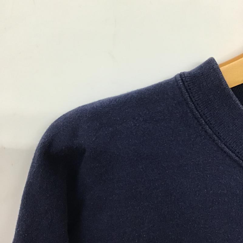 ヘインズ HANES トレーナー 長袖 長袖トレーナー スウェット クルーネック プルオーバー L 刺繍 紺 / ネイビー / navy メンズ USED 古着 中古 10161339