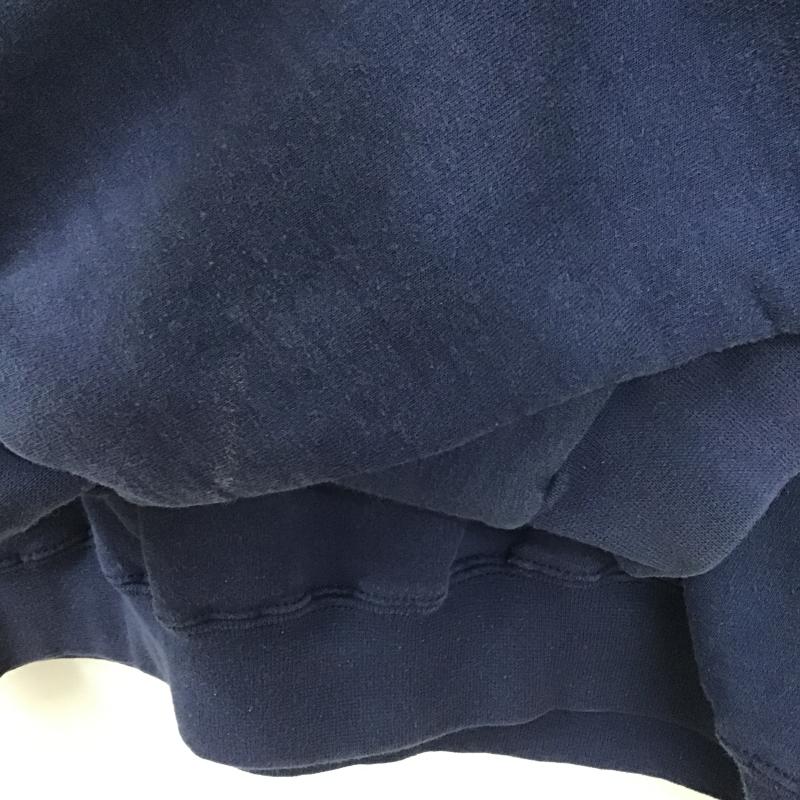 ヘインズ HANES トレーナー 長袖 長袖トレーナー スウェット クルーネック プルオーバー L 刺繍 紺 / ネイビー / navy メンズ USED 古着 中古 10161339