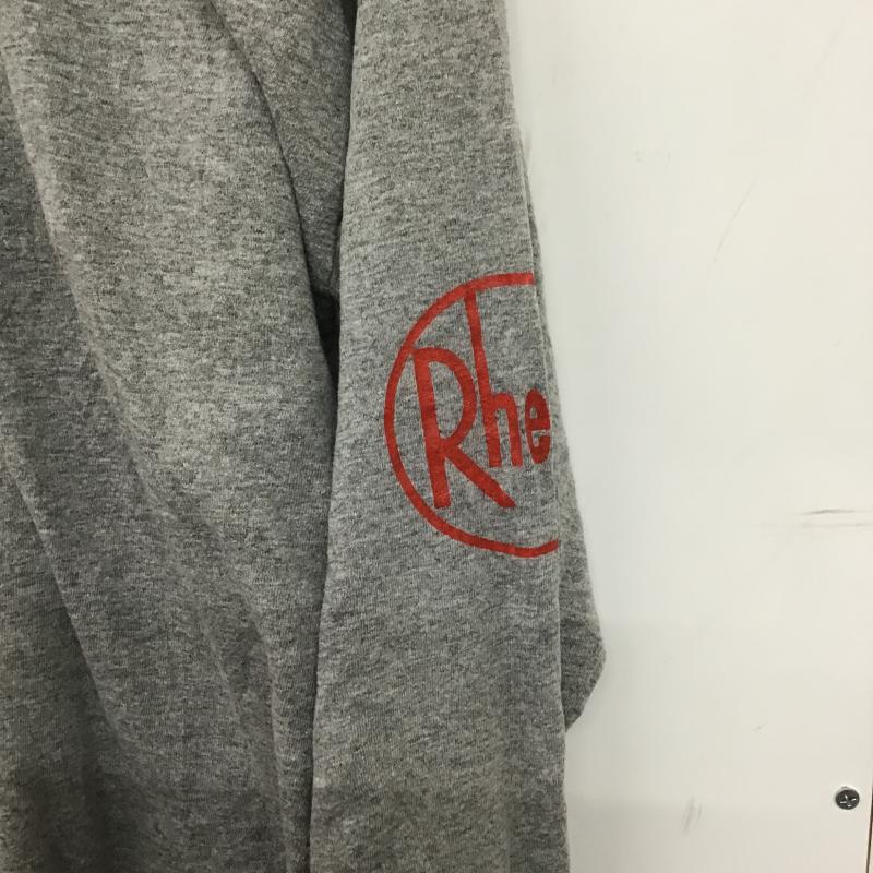 ジャージーズ JERZEES カットソー 長袖 長袖カットソー プリントカットソー クルーネック XL ロゴ、文字 灰 / グレー / gray メンズ USED 古着 中古 10161340