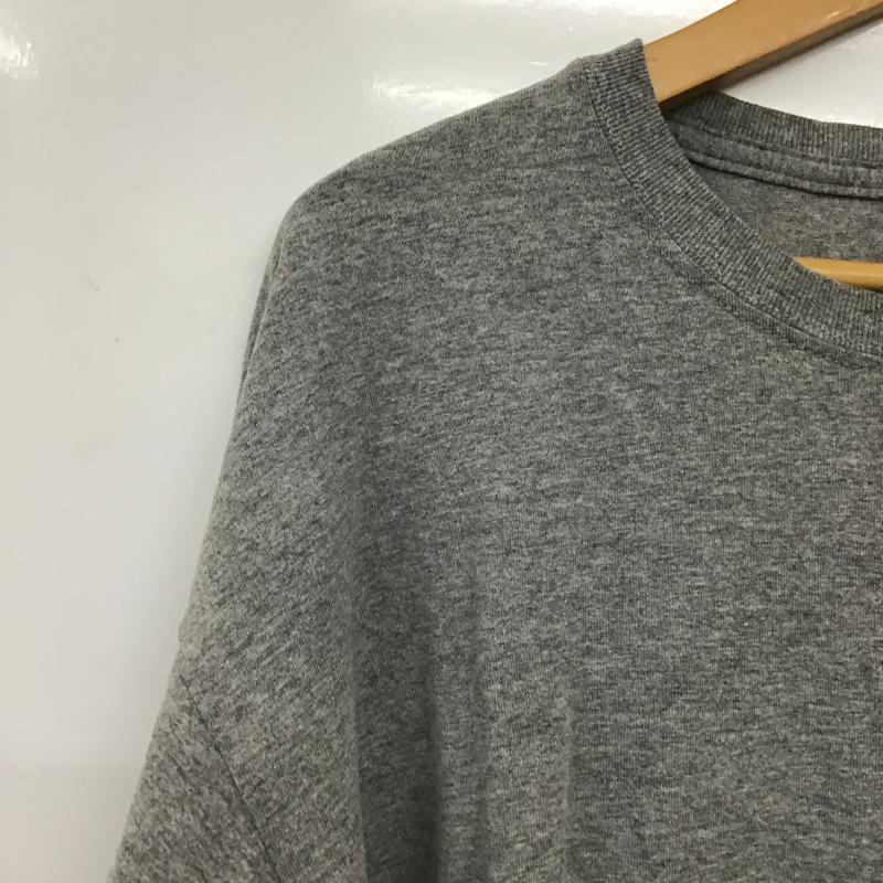 ジャージーズ JERZEES カットソー 長袖 長袖カットソー プリントカットソー クルーネック XL ロゴ、文字 灰 / グレー / gray メンズ USED 古着 中古 10161340