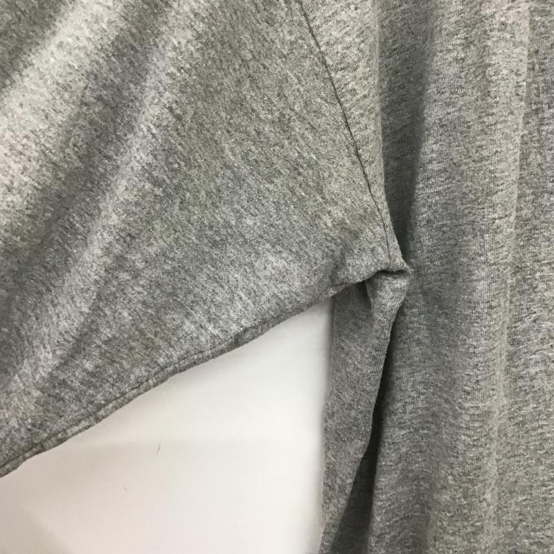 ジャージーズ JERZEES カットソー 長袖 長袖カットソー プリントカットソー クルーネック XL ロゴ、文字 灰 / グレー / gray メンズ USED 古着 中古 10161340