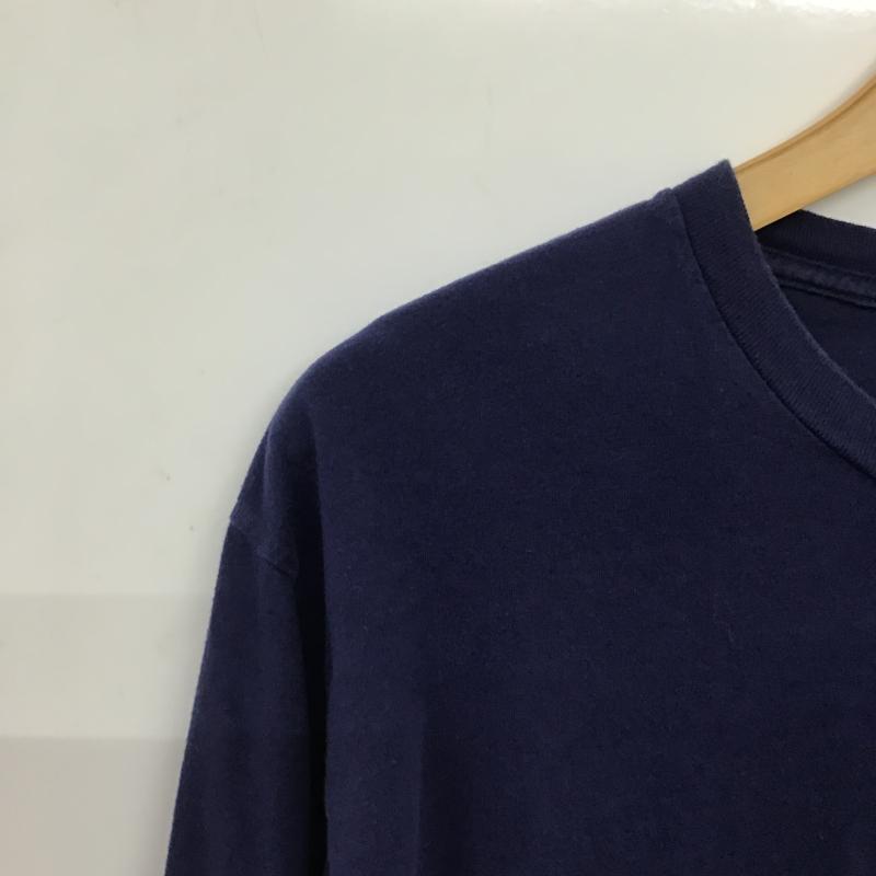 古着 USED Tシャツ 長袖 長袖カットソー プリントカットソー クルーネック L プリント 紺 / ネイビー / navy メンズ USED 古着 中古 10161341