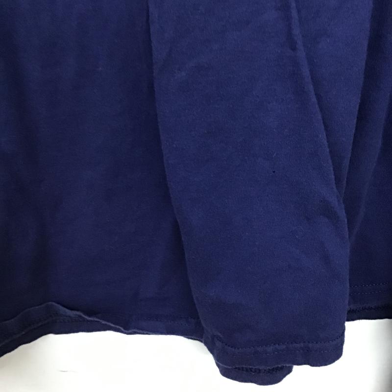 古着 USED Tシャツ 長袖 長袖カットソー プリントカットソー クルーネック L プリント 紺 / ネイビー / navy メンズ USED 古着 中古 10161341