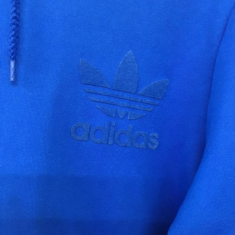 アディダス adidas パーカー 長袖 ジップアップパーカー 長袖パーカー カジュアルジャケット 0 ロゴ、文字 青 / ブルー / blue メンズ USED 古着 中古 10161343