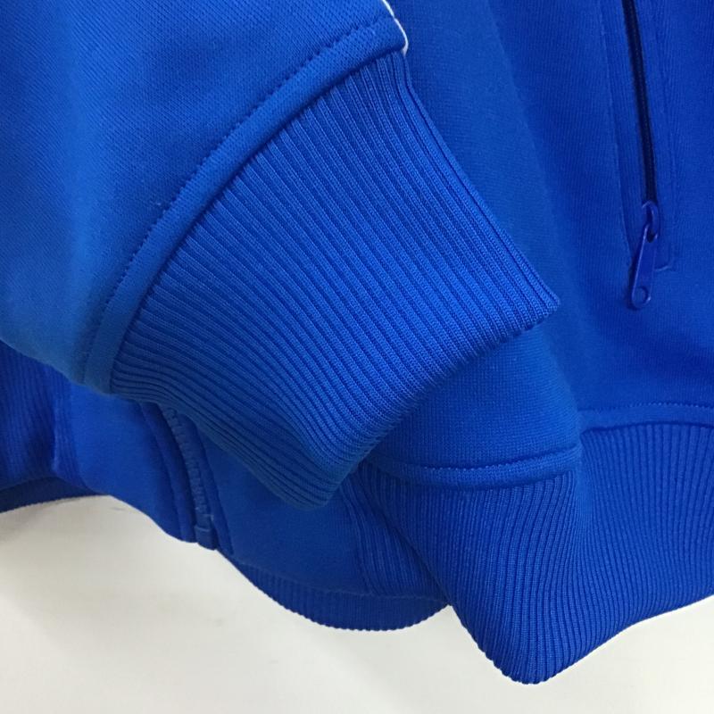 アディダス adidas パーカー 長袖 ジップアップパーカー 長袖パーカー カジュアルジャケット 0 ロゴ、文字 青 / ブルー / blue メンズ USED 古着 中古 10161343