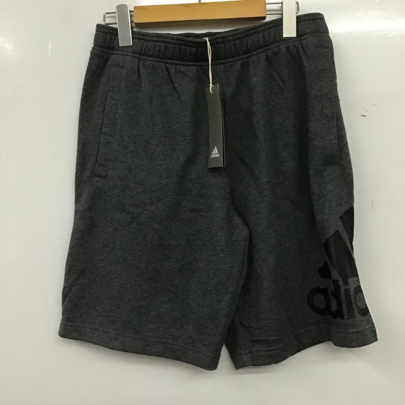 アディダス adidas パンツ ショートパンツ ショートパンツ ハーフパンツ カジュアルパンツ M ロゴ、文字 ダークグレー / ダークグレー / メンズ USED 古着 中古 10161344