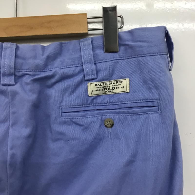 ラルフローレン RALPHLAUREN パンツ チノパン チノパン ワイドパンツ カジュアルパンツ 36インチ 無地 水色 / ライトブルー / メンズ USED 古着 中古 10161345