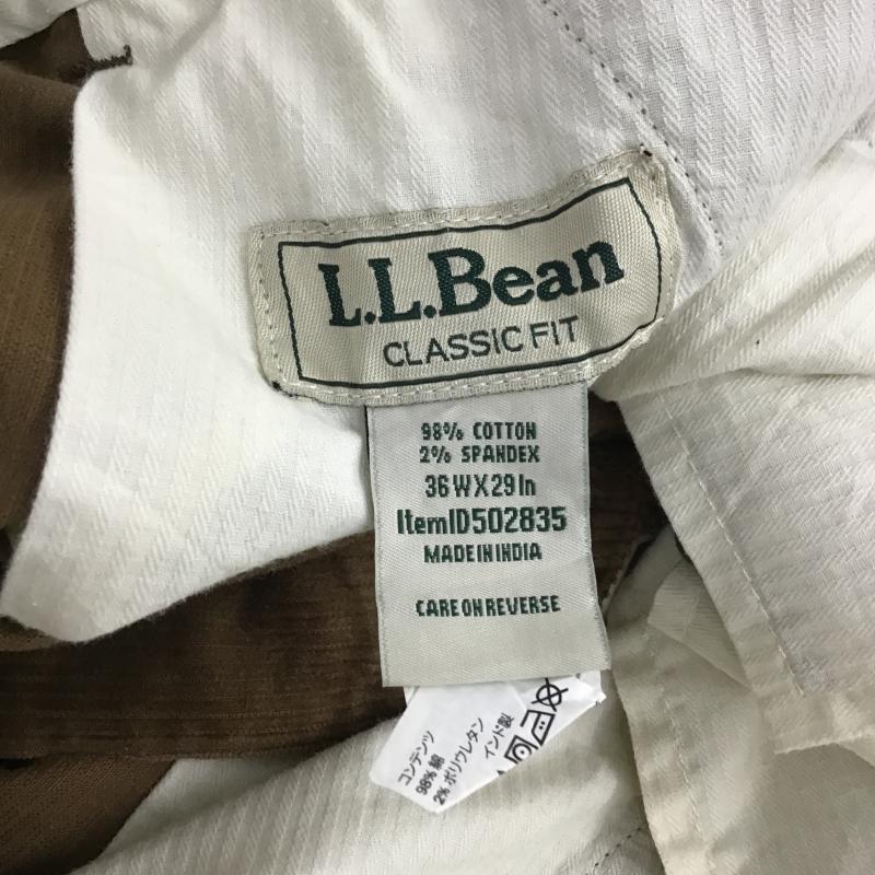 エルエルビーン L.L.Bean パンツ ワークパンツ、ペインターパンツ ワイドパンツ コーデュロイパンツ カジュアルパンツ 36 無地 茶 / ブラウン / brown メンズ USED 古着 中古 10161348