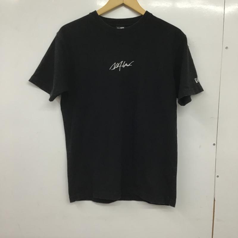 ニューエラ NEW ERA Tシャツ 半袖 半袖カットソー プリントTシャツ クルーネックカットソー M ロゴ、文字 黒 / ブラック / black メンズ USED 古着 中古 10161351