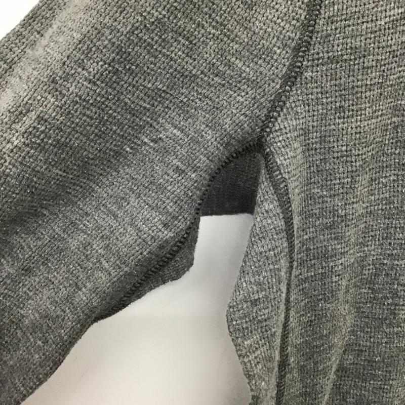 アバクロンビーアンドフィッチ ABERCROMBIE&FITCH カットソー 長袖 長袖カットソー 刺繍カットソー クルーネック M ロゴ、文字 灰 / グレー / gray メンズ USED 古着 中古 10161352