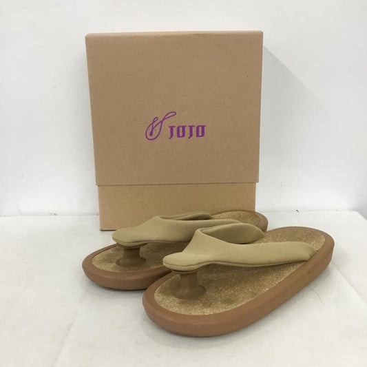 オジョジョ ナイトー OJOJO NAITO サンダル サンダル 鼻緒 箱有 無地 ベージュ / ベージュ / beige メンズ USED 古着 中古 10161353