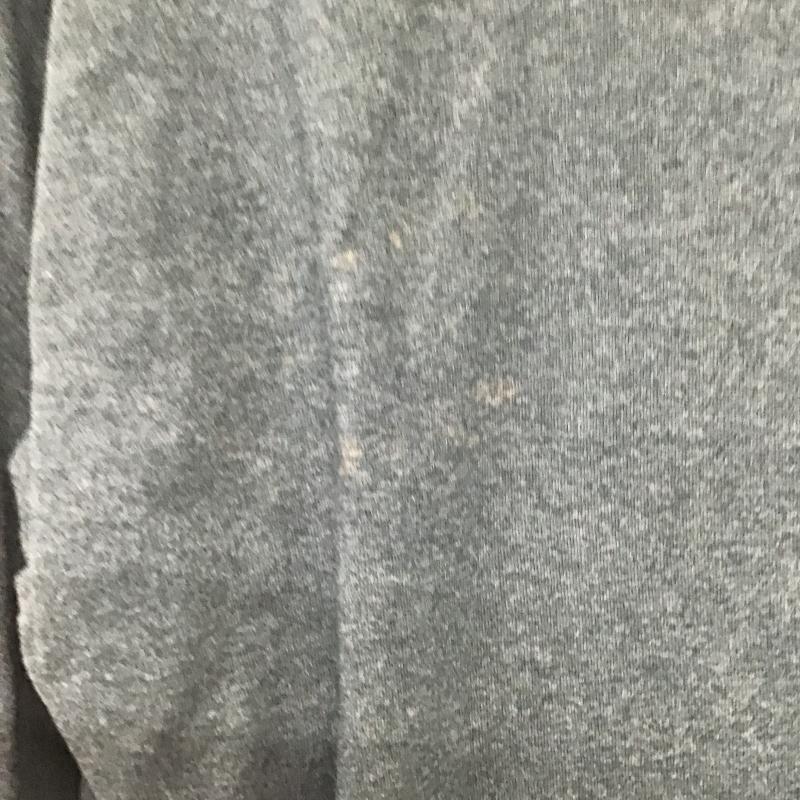 ギルダン GILDAN カットソー 長袖 長袖カットソー プリントカットソー クルーネック L プリント 灰 / グレー / gray メンズ USED 古着 中古 10161354